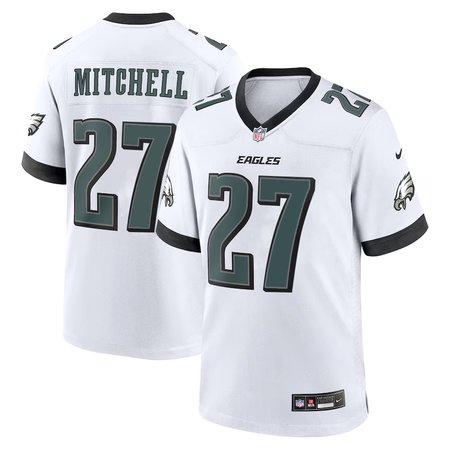 Men's #27 Quinyon Mitchell Midnight White Philadelphia Eagles Player Game Jersey