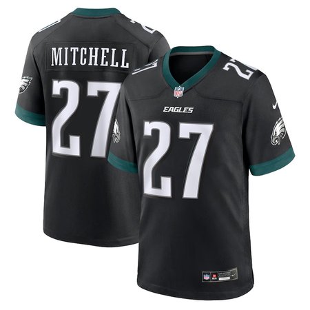 Men's #27 Quinyon Mitchell Midnight Black Philadelphia Eagles Player Game Jersey