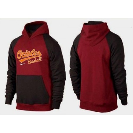 Baltimore Orioles Pullover Hoodie Burgundy Red & Black