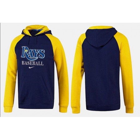 Tampa Bay Rays Pullover Hoodie Dark Blue & Yellow