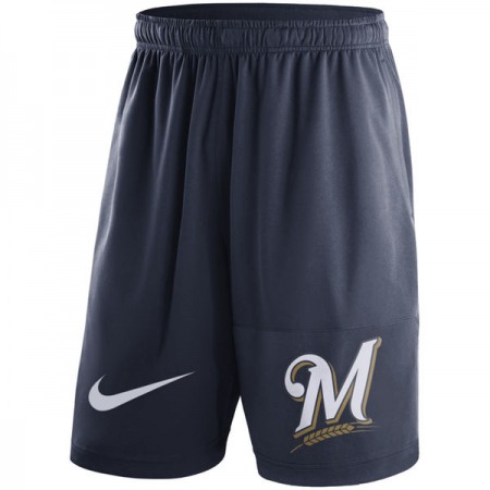 Men's Milwaukee Brewers Navy Dry Fly Shorts