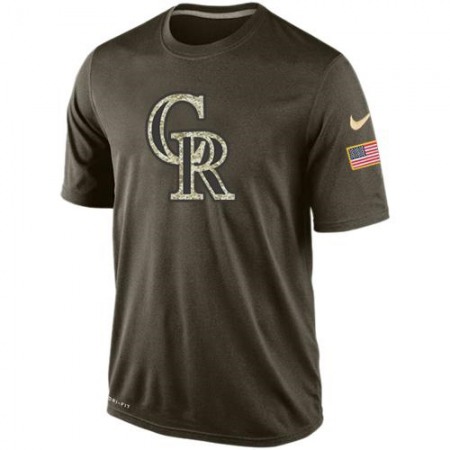 Men's Colorado Rockies Salute To Service Dri-FiT T-Shirt