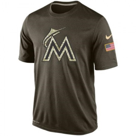 Men's Miami Marlins Salute To Service Dri-FiT T-Shirt