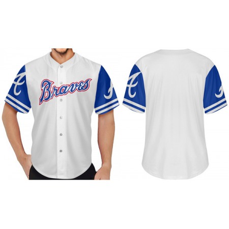 Men's Atlanta Braves White Baseball Jersey