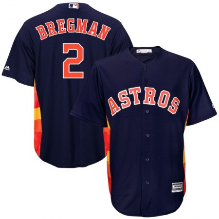 Men's Houston Astros #2 Alex Bregman Navy Cool Base Stitched MLB Jersey