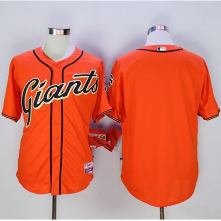 Giants Blank Orange Cool Base Stitched MLB Jersey