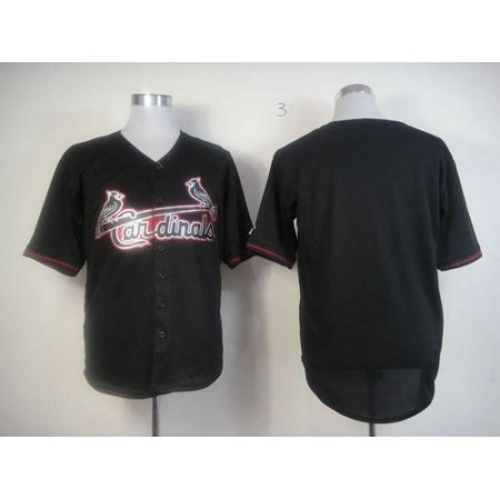 Cardinals Blank Black Fashion Stitched MLB Jersey