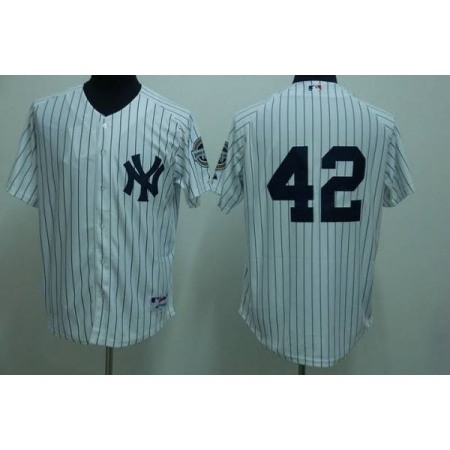 Yankees #42 Mariano Rivera Stitched White Youth MLB Jersey