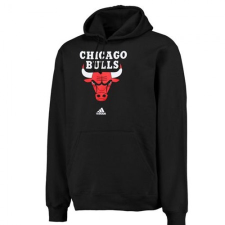 Chicago Bulls Logo Pullover Hoodie Sweatshirt Black