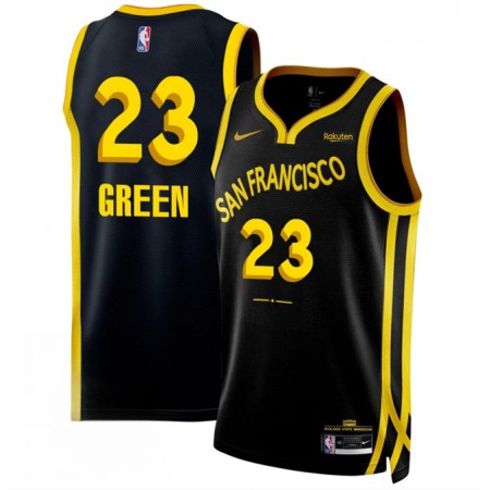 Men's Golden State Warriors #23 Draymond Green Black 2023/24 City Edition Stitched Basketball Jersey