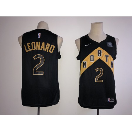 Raptors #2 Kawhi Leonard Black City Edition Swingman Stitched Jersey
