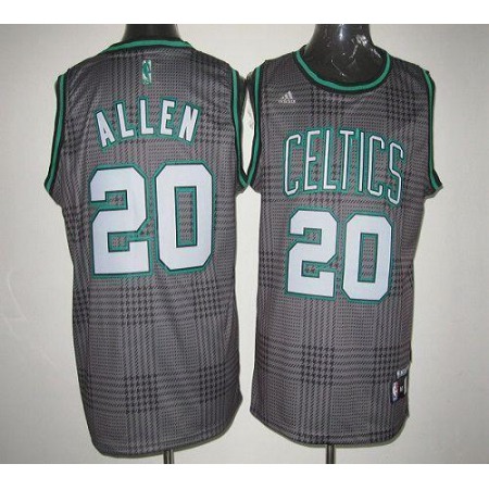 Celtics #20 Ray Allen Black Rhythm Fashion Embroidered NBA Jersey