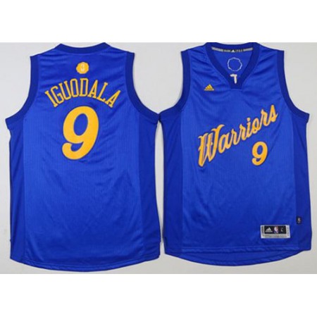 Warriors #9 Andre Iguodala Blue 2016-2017 Christmas Day Stitched NBA Jersey