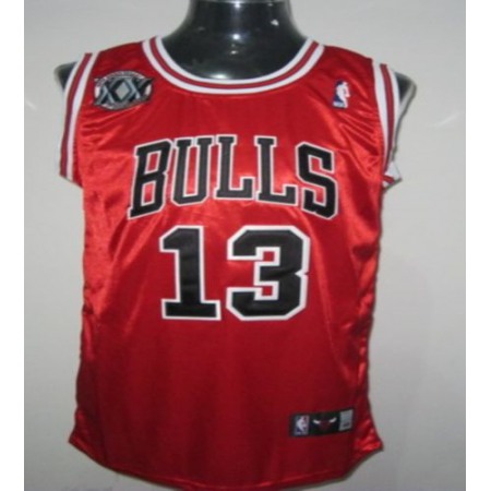 Bulls #13 Joakim Noah Red With 20TH Stitched NBA Jersey