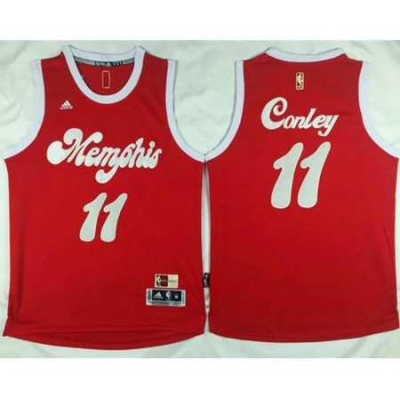 Grizzlies #11 Mike Conley Red 2015-2016 Christmas Day Stitched NBA Jersey