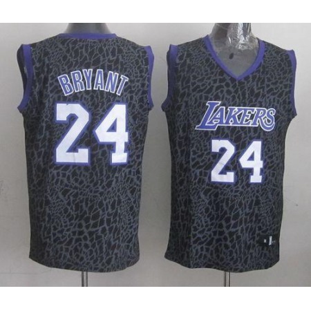 Lakers #24 Kobe Bryant Purple Crazy Light Stitched NBA Jersey