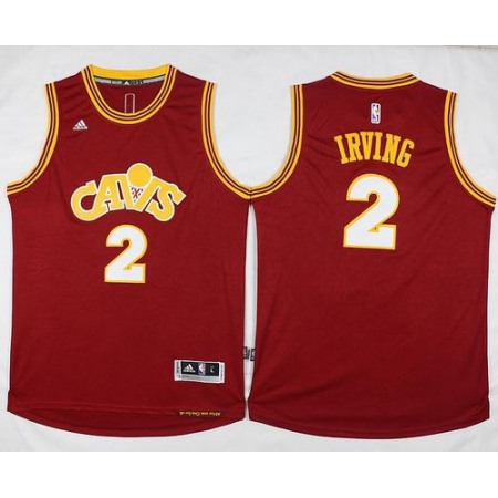 Cavaliers #2 Kyrie Irving Red CAVS Stitched NBA Jersey