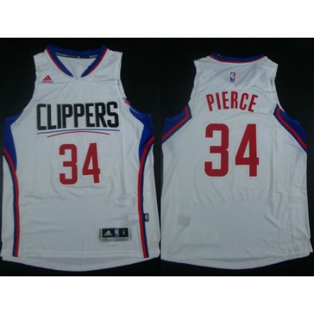 Clippers #34 Paul Pierce White Stitched NBA Jersey