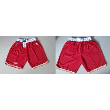 Houston Rockets Red Throwback NBA Shorts