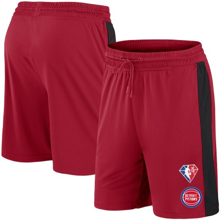 Men's Detroit Pistons Red Shorts