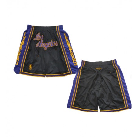 Men's Los Angeles Lakers Black Shorts (Run Small)