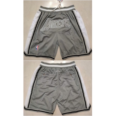 Men's Los Angeles Lakers Gray Shorts (Run Small)