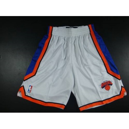 New York Knicks White NBA Shorts