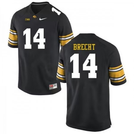 Men's Iowa Hawkeyes #14 Brody Brecht Black Stitched Jersey