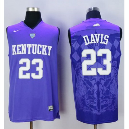 Wildcats #23 Anthony Davis Blue Basketball Stitched NCAA Jersey