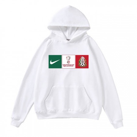 Men's Mexico World Cup Soccer Hoodie White 001