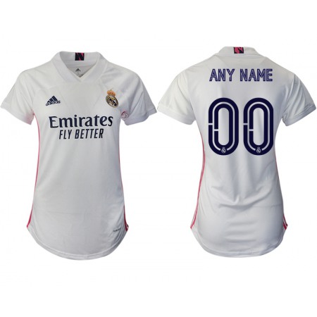 Women's Real Madrid Personalized Home Soccer Club Jersey