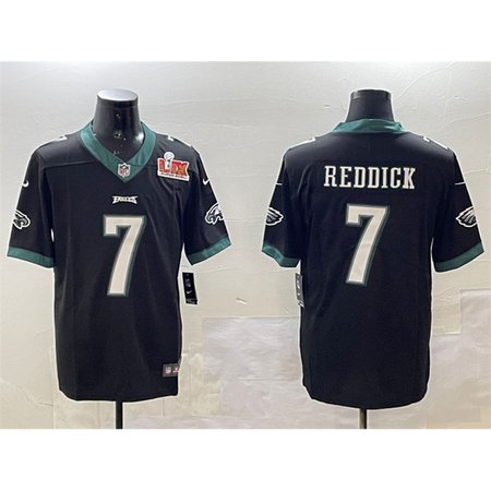 Men's Philadelphia Eagles #7 Haason Reddick Black 2025 Super Bowl LIX Patch Vapor Untouchable Limited Stitched Football Jersey