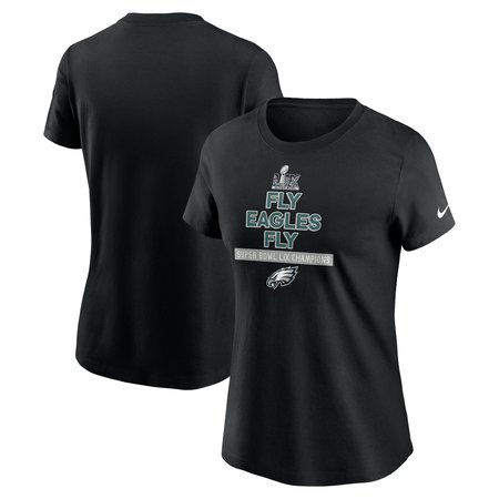 Women's Philadelphia Eagles Black Super Bowl LIX Champions Local T-Shirt