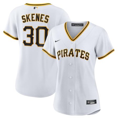 Women's Pittsburgh Pirates #30 Paul Skenes White Cool Base Stitched Baseball Jersey