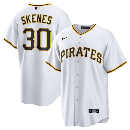 Youth Pittsburgh Pirates #30 Paul Skenes White Cool Base Stitched Baseball Jersey