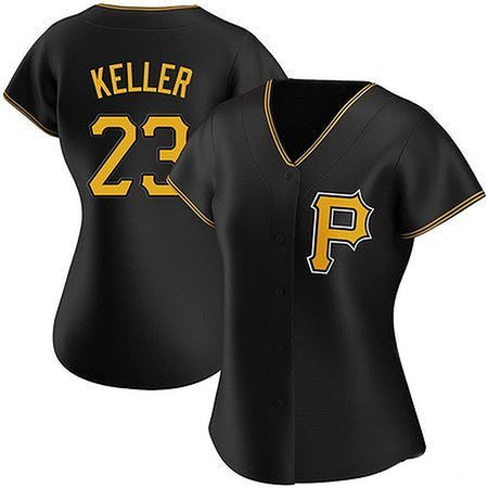 Women's Pittsburgh Pirates #23 Mitch Keller Black Home Limited Stitched Baseball Jersey