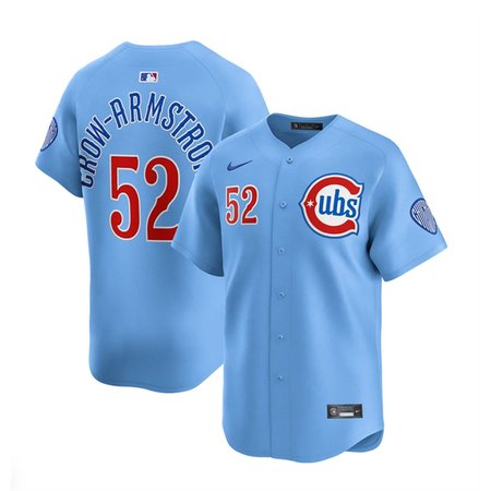 Youth Chicago Cubs #4 Pete Crow-Armstrong 2024/25 Blue 2nd Alternate Limited Stitched Baseball Jersey