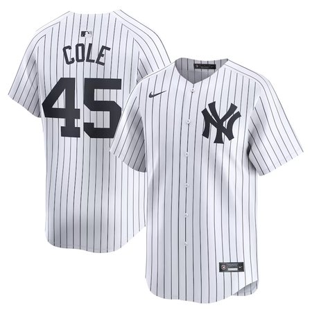 Men's New York Yankees #45 Gerrit Cole White Home Limited Player Jersey