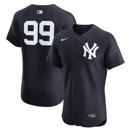 Men's New York Yankees #99 Aaron Judge Navy Alternate 2 Elite Player Jersey