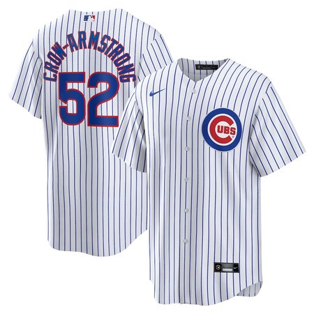 Men's Chicago Cubs #4 Pete Crow-Armstrong White Home Replica Player Jersey