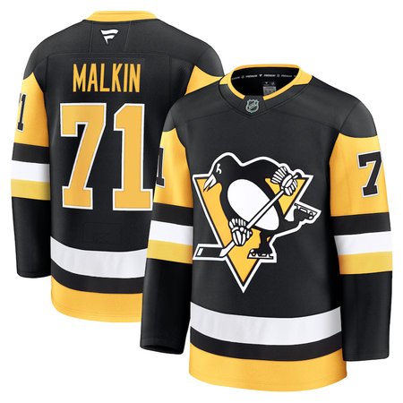 Men's Pittsburgh Penguins #71 Evgeni Malkin Black Home Premium Jersey