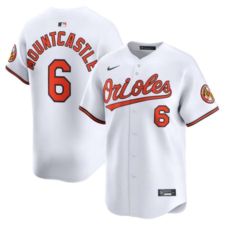 Men's Baltimore Orioles #6 Ryan Mountcastle White Alternate Limited Player Jersey