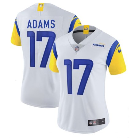 Women's Los Angeles Rams #17 Davante Adams White Stitched Game Jersey