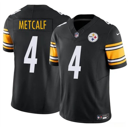 Youth Pittsburgh Steelers #4 DK Metcalf Black 2023 F.U.S.E. Vapor Untouchable Limited Stitched Football Jersey