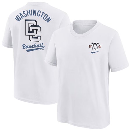 Youth Washington Nationals Nike White 2025 City Connect T-Shirt