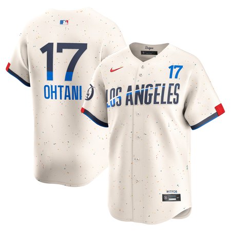 Men's Los Angeles Dodgers #17 Shohei Ohtani Cream 2024 City Connect Limited Player Jersey