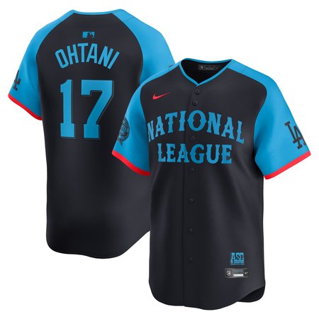 Men's National League #17 Shohei Ohtani Navy 2024 MLB All-Star Game Limited Player Jersey