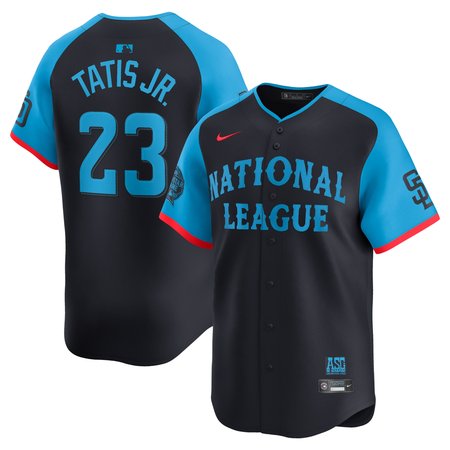 Men's National League Fernando Tatis Jr. Navy 2024 MLB All-Star Game Limited Player Jersey