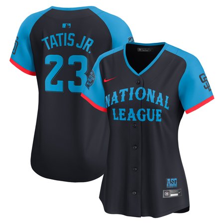 Women's National League Fernando Tatis Jr. Navy 2024 MLB All-Star Game Limited Player Jersey