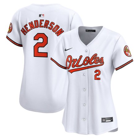 Women's Baltimore Orioles Gunnar Henderson White Home Limited Player Jersey